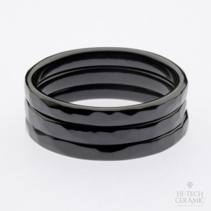 Сет из 3-х колец (кольца из черной керамики) (арт.20011057)