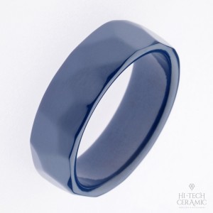 Кольцо из синей керамики (арт.30011025)