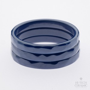 Сет из 3-х колец (кольца из синей керамики) (арт.30011062)