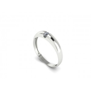 Кольцо с выращенным бриллиантом (арт.03890855)
