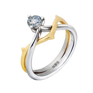 Кольцо с выращенным бриллиантом (арт.63892183)